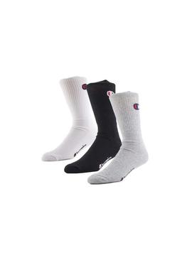 Calcetines/ Pack 3 / Grey_White_Black/ Champion