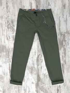 RECYCLED CHINOS PILOT MILITARY GREEN