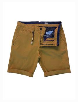 RECYCLED CHINO SHORT GOLD