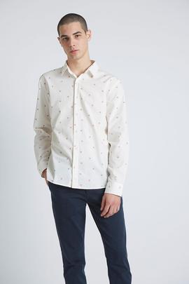 Camisa Thorn Roses Blanco Tiwel Hombre