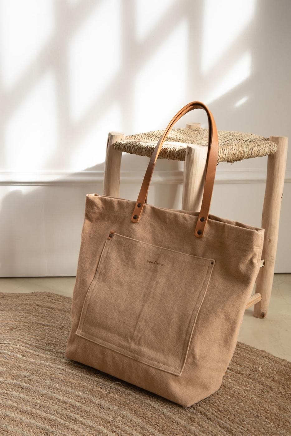 Bolso Shopper algodon beige eseOese