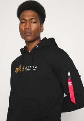 ALPHA SUDADERA LABEL NEGRO