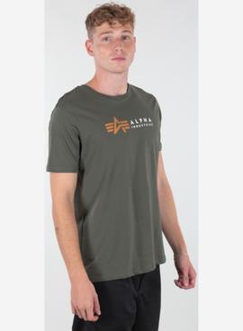 ALPHA CAMISETA LABEL DARK OLIVE