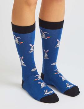 BE SOCKS CALCETINES BERABBIT AZUL