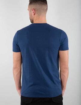 ALPHA CAMISETA BASIC LOGO NEW NAVY