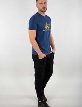 ALPHA CAMISETA BASIC LOGO NEW NAVY