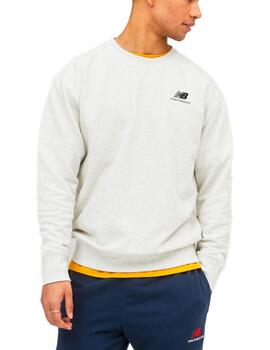 SUDADERA NEW BALANCE ESSENTIALS GRIS