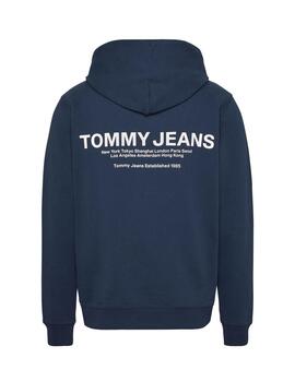 SUDADERA TOMMY JEANS GRAPHIC NAVY