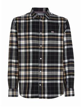 TOMMY CAMISA CLASSIT FIT NEGRA CUADROS