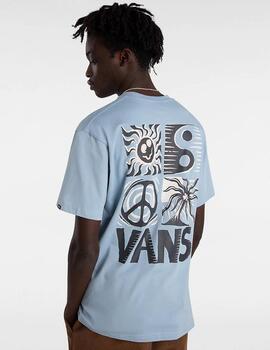 VANS CAMISETA SUNBAKED AZUL BEBÉ