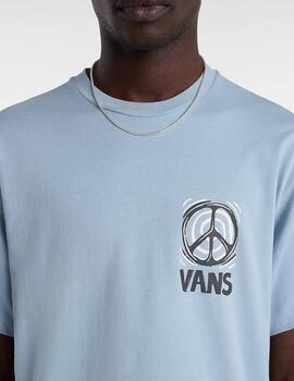 VANS CAMISETA SUNBAKED AZUL BEBÉ