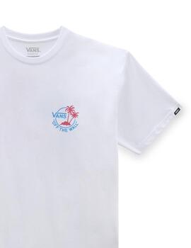 VANS CAMISETA MINI DUAL PALMS BLANCA