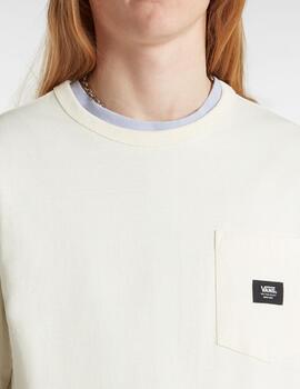 VANS CAMISETA POCKET ANTIQUE WHITE