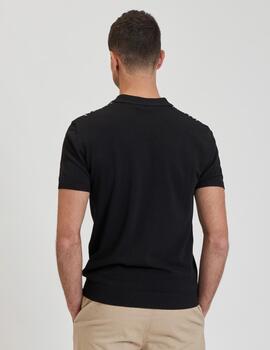 GIANNI LUPO POLO CAMISERO ÉTNICO NEGRO