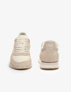 LACOSTE ZAPATILLA BEIGE PARTNER 70S CONTRASTE