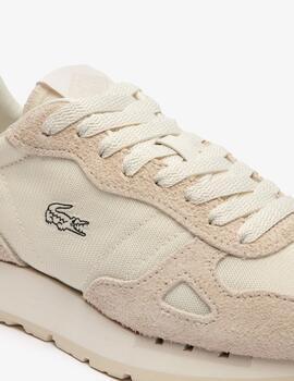 LACOSTE ZAPATILLA BEIGE PARTNER 70S CONTRASTE