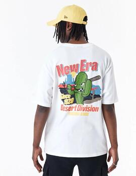 NEW ERA CAMISETA GRAPHIC BLANCA