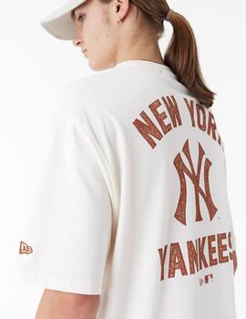 NEW ERA CAMISETA NY BEIGE