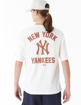 NEW ERA CAMISETA NY BEIGE