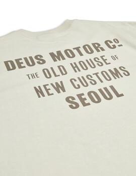 DEUS CAMISETA OLD CUSTOMS WHITE DIRTY