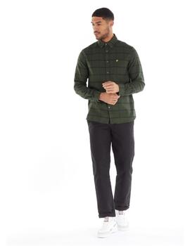 LYLE&SCOTT CAMISA CUADROS VERDE