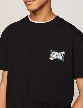 TOMMY CAMISETA FLOWER NEGRA