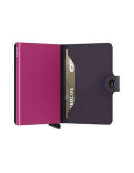 SECRID MINIWALLET DARK PURPLE FUCHSIA