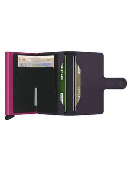 SECRID MINIWALLET DARK PURPLE FUCHSIA