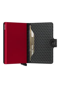 SECRID MINIWALLET CUBIC BLACK RED