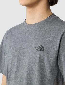 NORTH FACE CAMISETA GRIS SIMPLE DOME