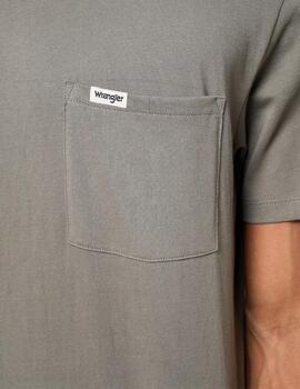 WRANGLER CAMISETA POCKET GUN METAL