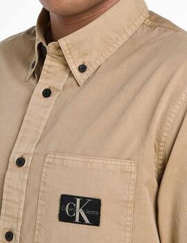 CALVIN KLEIN CAMISA BEIGE