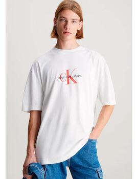 CALVIN KLEIN CAMISETA MONOLOGO BLANCA