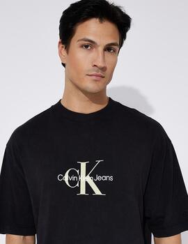 CALVIN KLEIN CAMISETA MONOLOGO NEGRO