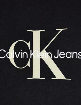 CALVIN KLEIN CAMISETA MONOLOGO NEGRO