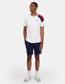 LE COQ CAMISETA BLANCA Nº4 TRICOLOR