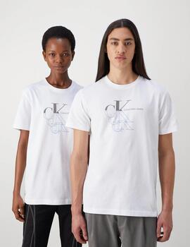 CALVIN KLEIN CAMISETA MONOGRAMA WHITE