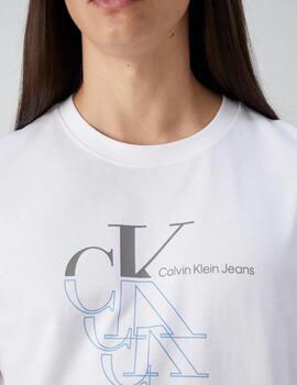 CALVIN KLEIN CAMISETA MONOGRAMA WHITE