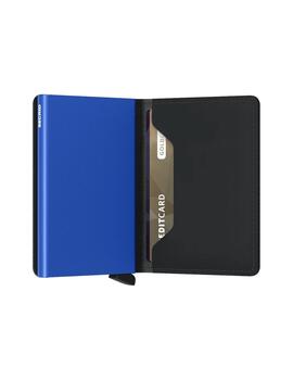 SECRID SLIM WALLET MATTE BLACK BLUE