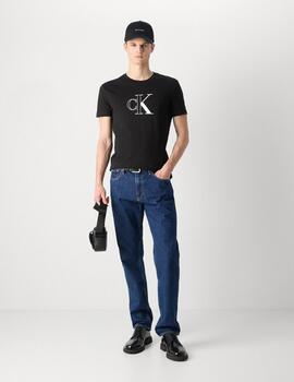 CALVIN KLEIN CAMISETA NEGRA OUTLINE MONOLOGO