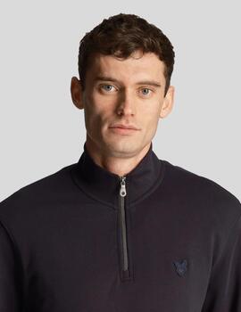 SUDADERA LYLE&SCOTT NAVY QUARTER ZIP