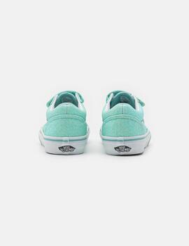 VANS Old Skool V GLITTER PASTEL BLUE