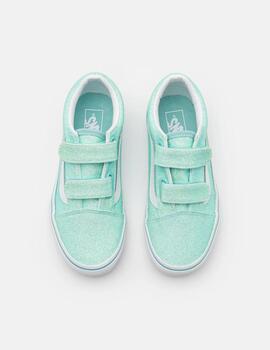 VANS Old Skool V GLITTER PASTEL BLUE