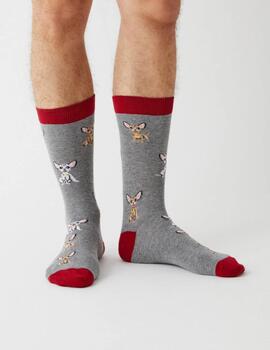 BESOCKS CALCETINES BECHIHUAHUA GREY