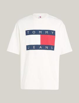 TOMMY CAMISETA BLANCA OVERSIZE LOGO