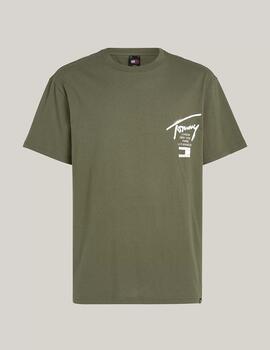 TOMMY CAMISETA VERDE GRAFFITI