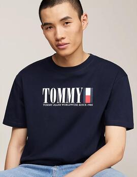 TOMMY CAMISETA REG AZUL MARINO