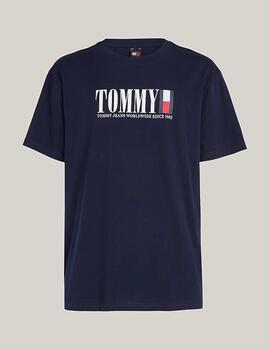 TOMMY CAMISETA REG AZUL MARINO