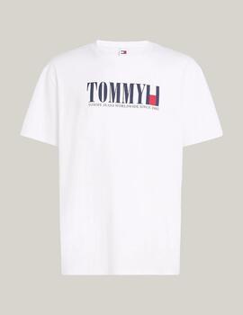 TOMMY CAMISETA BLANCA LOGO FLAG