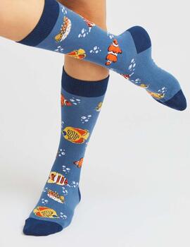 BESOCKS CALCETINES BEFISH BLUE